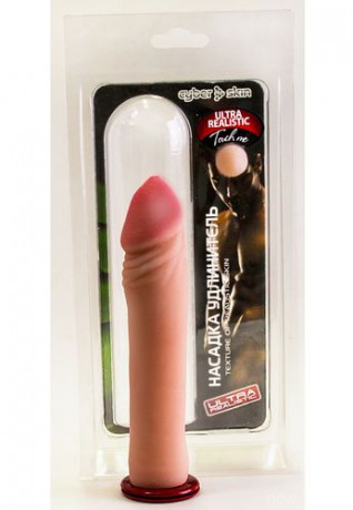 Сверх реалистичная насадка увеличитель для пениса