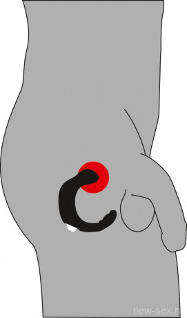 Эргономичный стимулятор простаты с вибропулей Prostate Vibrator