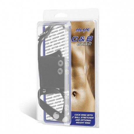 Кольцо на член и мошонку с возможностью довесить груз