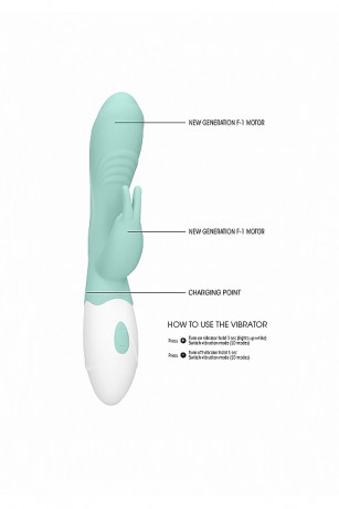Вибратор кролик с особой эргономичной формой и плавным изгибом Juicy