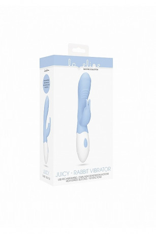 Вибратор кролик с особой эргономичной формой и плавным изгибом Juicy