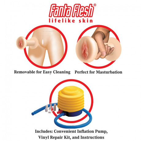 Кукла брюнетка надувная