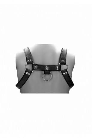 Мужская сбруя-портупея из высококачественных кожаных ремней Leather Male Chest Harness