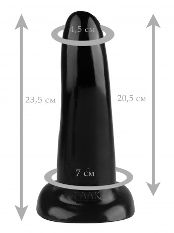 Анальный фаллоимитатор из эластомера с ребристой поверхностью