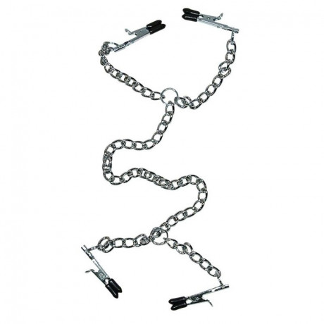 Зажимы для сосков и половых губ Sextreme Heavy Bridle for her