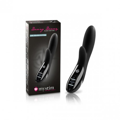 Вибратор с клиторальным отростком и электростимуляцией Daring Danny eStim