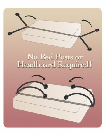 Бондажный набор для фиксации к кровати Bed Bindings Restraint Kit