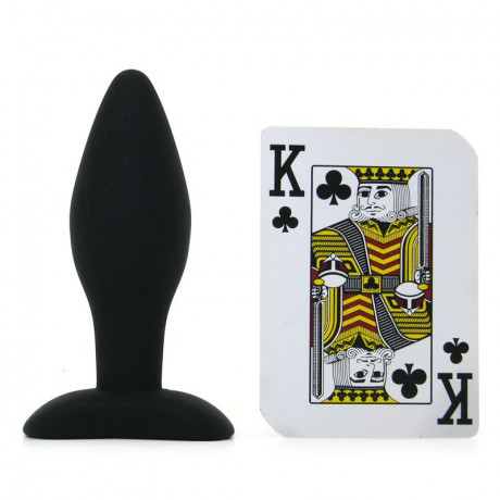 Небольшая анальная пробка классической конусообразной формы Small Silicone Plug