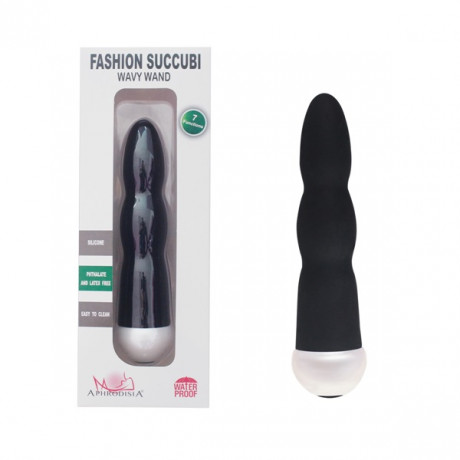 Аккуратный вибратор из нежнейшего силикона FASHION SUCCUBI WAVY WAND