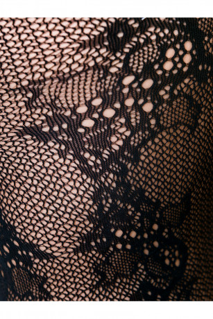 Костюм-сетка с элегантным ажурным узором с цветочным орнаментом Passion Erotic Line