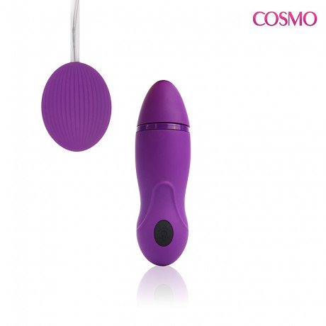 Вибромассажер с 8 режимами вибрации фиолетового цвета COSMO