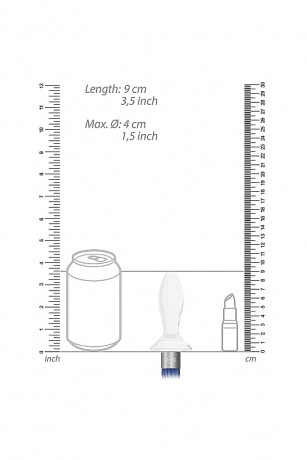 Анальная пробка с хвостом Chrystalino Tail