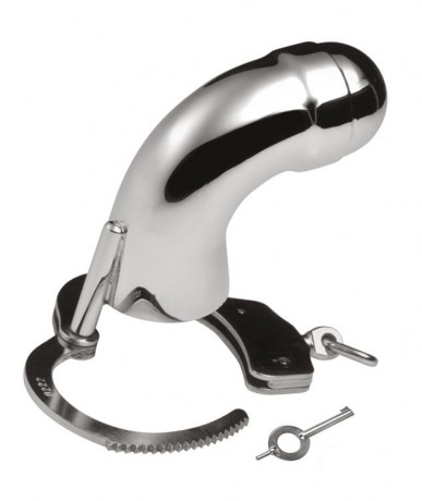 *Пенис-клетка с замком от наручников