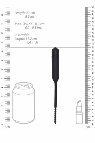 Стимулятор уретры с вибрацией Vibrating Bullet Plug With Beaded Tip