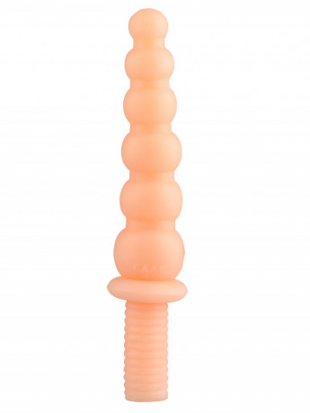 Огромный анальный жезл из эластомера с круглыми звеньями