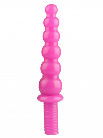 Огромный анальный жезл из эластомера с круглыми звеньями