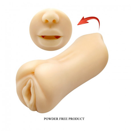 Двусторонний мастурбатор вагина и ротик Gemini