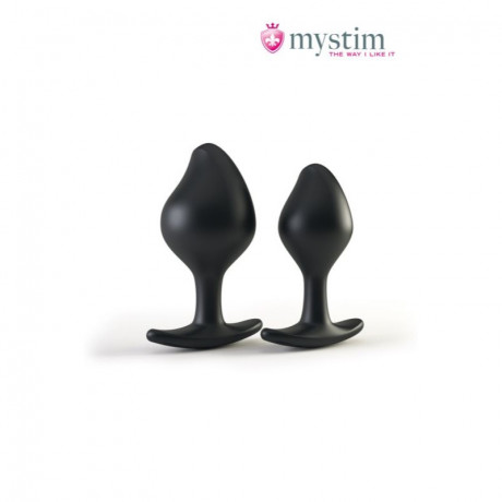 Анальная пробка Rocking Force с электростимуляцией прибором Mystim