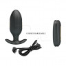 Анальная вибропробка с электростимуляцией и пультом ДУ Royal Pleasure