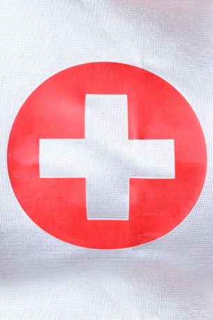 Эффектное платье секса медсестры с открытой спиной Candy Girl