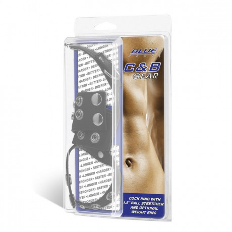 Кольцо и болстретчер из экокожи на металлических клепках