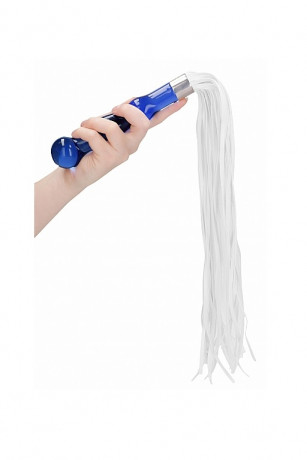 Плетка со стимулятором из стекла Chrystalino Whipster