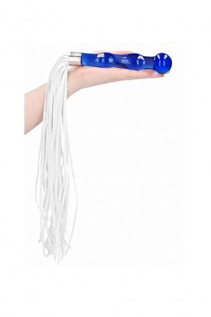 Плетка со стимулятором из стекла Chrystalino Whipster