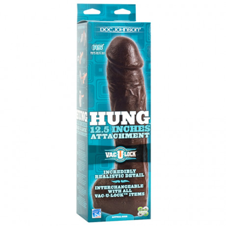 Черная большая насадка для трусиков HUNG 12in