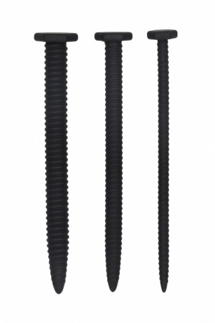 Набор из трех стимуляторов уретры Silicone Screw Plug Set