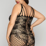 Бесшовный комбинезон из сетки и стринги Kasandrah