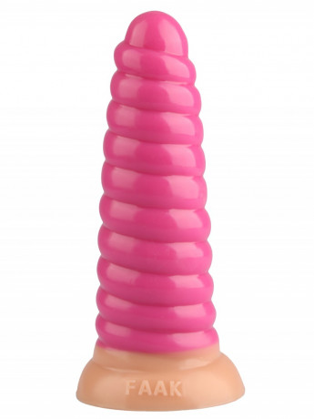 Ребристая анальная пирамида завиток для фистинга