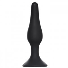 Анальная пробка Slim Anal Plug Small Black диаметр 2,5 см