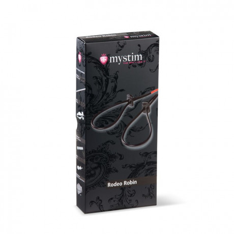 Двойное лассо для пениса Rodeo Robin для электростимуляции прибором Mystim