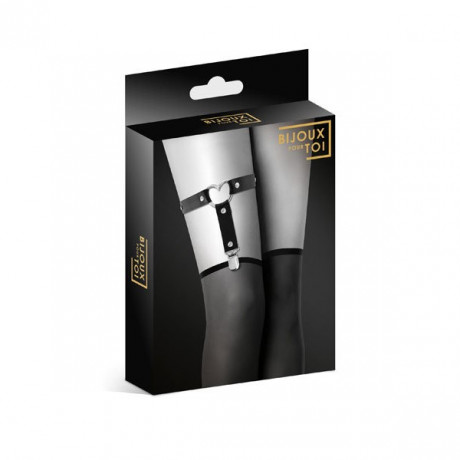 Гартер с металлическим сердцем GARTER WITH BOW