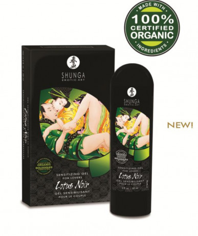 Возбуждающий гель для усиления женского и мужского оргазма Shunga Lotus Noir