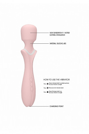 Универсальный вибромасссажер с большой округлой и очень гибкой головкой Jiggle Wand