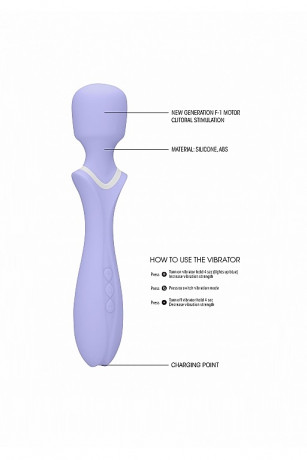 Универсальный вибромасссажер с большой округлой и очень гибкой головкой Jiggle Wand