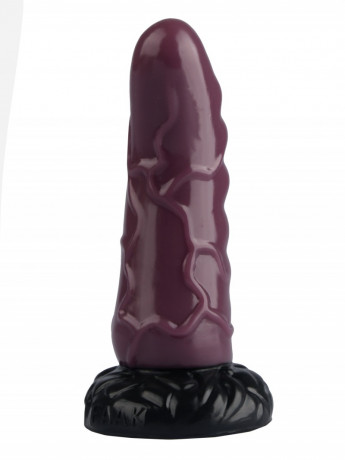 Рельефный анальный стимулятор из эластомера с ярко-выраженными венами