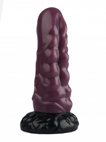 Рельефный анальный стимулятор из эластомера с ярко-выраженными венами
