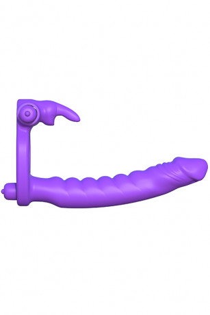 Эрекционное виброкольцо для двойного проникновения Double Penetrator Rabbit