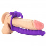 Эрекционное виброкольцо для двойного проникновения Double Penetrator Rabbit