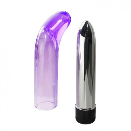 Классический вибратор с насадкой с изогнутой головкой