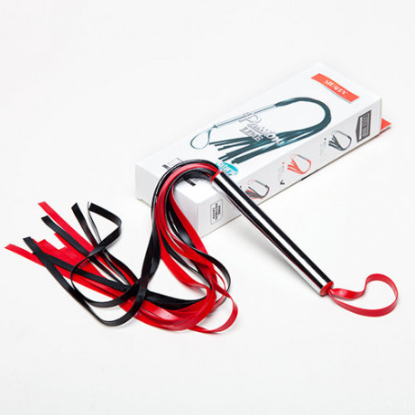 Плеть с металлической рукоятью и латексными лентами SITABELLA BDSM