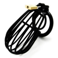 Клетка на пенис черная