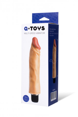 Мультискоростной реалистичный вибратор без мошонки A-Toys