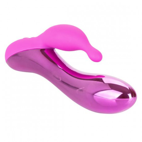 Перезаряжаемый мульти скоростной вибромассажер кролик с пульсирующей подсветкой Radiance