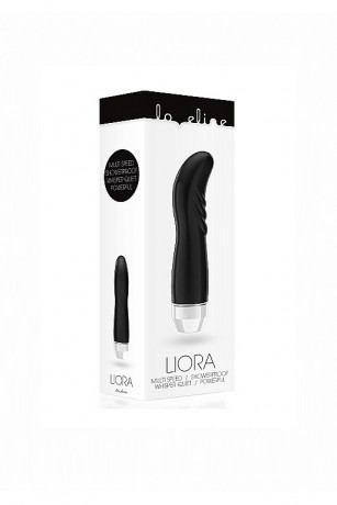 Вибромассажер с загнутым кончиком и тремя бороздками для стимуляции точки G Liora