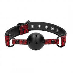 Кляп-шарик из эффектного тисненого винила Breathable Luxury Ball Gag