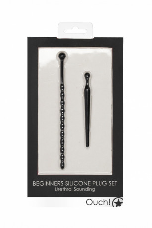 Набор из двух уретральных стимуляторов Beginners Silicone Plug Set