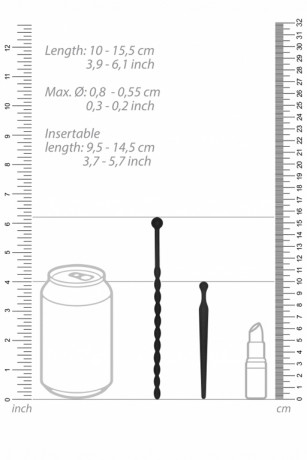 Набор из двух уретральных стимуляторов Beginners Silicone Plug Set